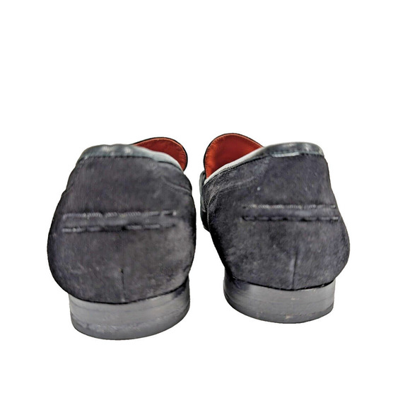 Rag & Bone Cooper Loafer Black Leather Suede Size EU 39.5 US 9.5 Chain Detail - Picture 5 of 13